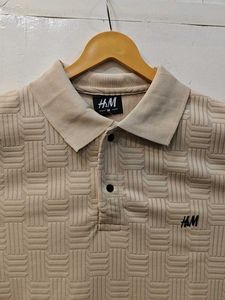 Vintage H&amp;M Textured Polo TShirt