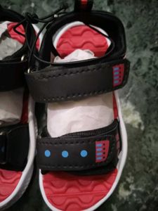 Brand new Kids Black &amp; Red Sandals in size 9