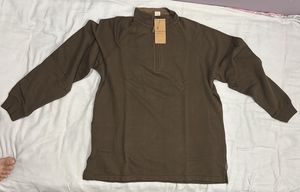 Men's Brown Quarter Zip Pullover