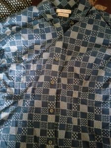 Men's Navy Checked Casual Shirt