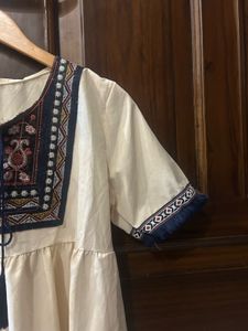 Boho Embroidered Tunic Top