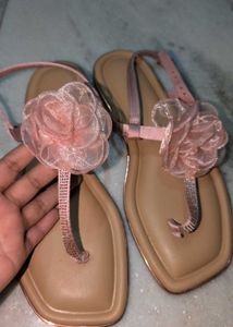 Primark Pink Floral Embellished Sandals