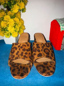 Leopard Print Mules