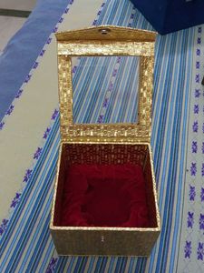 Decorative Golden Jewelry Box