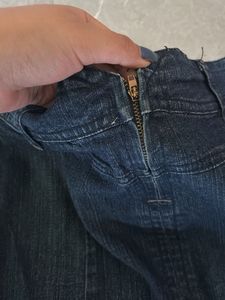 y2k Vintage Wash Denim Pencil Skirt