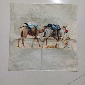 Statement Cushion Cover: Handpainted Desert Sc