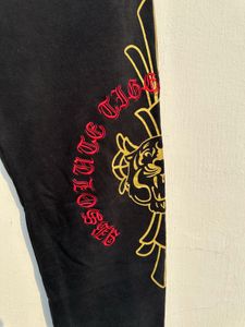 Black Graphic Print Sweatpants