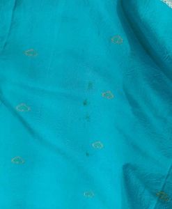Blue pure silk baluchari inspired saree