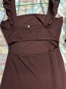 Chic Backless Ruffle Strap Dress