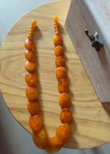 Port stone chunky orange onzx Neck Piece