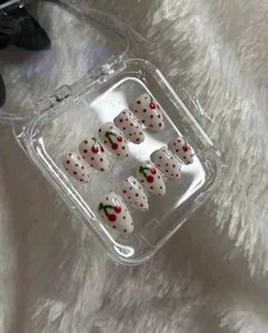 Red cherry nails 🍒