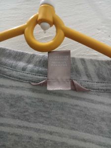 XXL Grey Striped Cardigan Tank Top