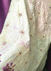 Embroidered Cream dupatta stone work