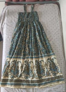 boho  printed midi dress 🤎🌿