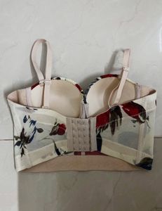 Floral Print Corset Bra Top