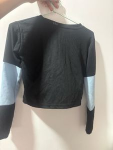 Striped Cropped top