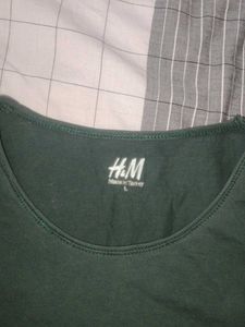 Dark Green H&amp;M T-Shirt