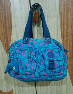 Kipling Blue monkey Print Shoulder Bag