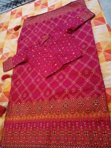 Vibrant Pink pashmina saare 💗