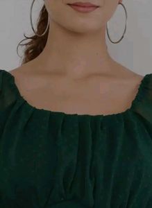 Olive Green Crop Top