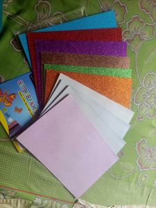 Colorful Glitter Foam Sheets for Crafting