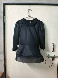 Stylish Black Peplum Top
