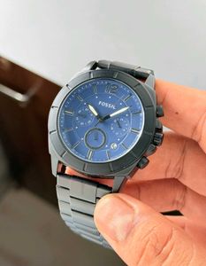 Fossil Chronograph Watch Blue Dial
