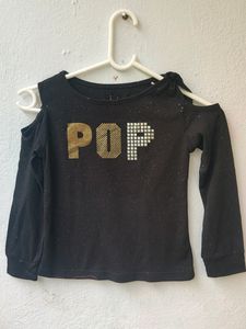Girls Cold Sholder Tshirt For Age 2 To 3 Years