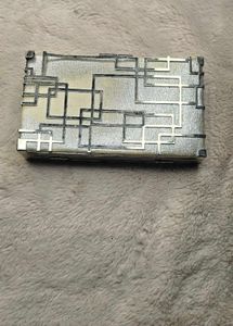 Geometric Silver Wallet