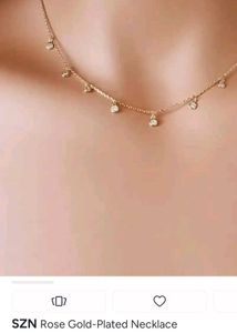 Elegant Rose Gold-Plated Necklace