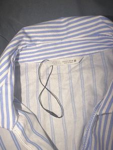 zara open front shirt