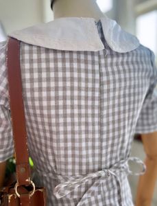 Cute Gingham Midi Dress