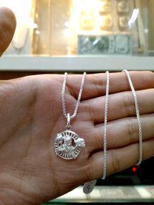 Hanuman Chain Pandent Pure Silver