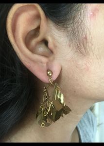 Statement Brass dangle Earrings