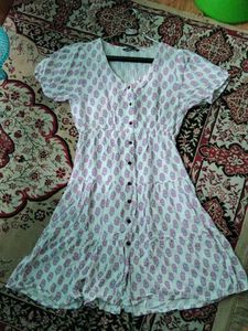 Zudio Boho Floral Print Button-Down Dress