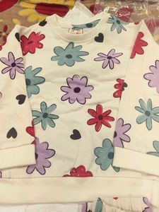 Cute Floral Kids Pajama Set