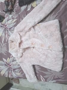 Soft Pink Faux Fur Jacket