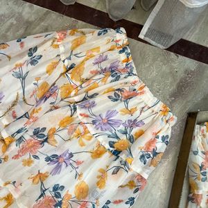 Floral Chiffon Skirt