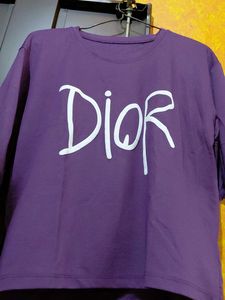 Purple Teddy Bear Graphic T-Shirt