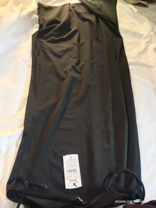 Black Maxi Dress with White Trim