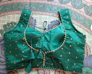 Beautiful Rama Green Blause