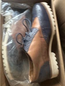 Unavera Rosch Wingtip Brogue Shoes Blue