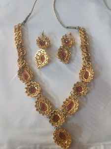 Red Stone Jewelry Set