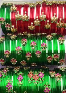 mattigajullu Glass Bangles Set any 4 sets