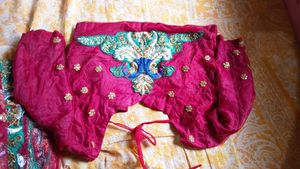 Red Embellished Indian Outfit