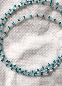 Blue Beaded Bracelet and Necklace