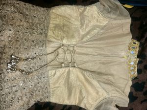 Party Wear Golden 3 piece suit