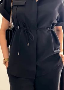 Stylish Black Short Sleeve Top