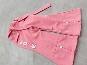 Stylish Pink Kurta Set with Embellishments