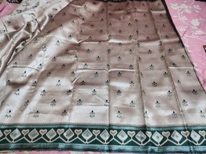 Elegant Semi Silk Saree with Intricate Pattern